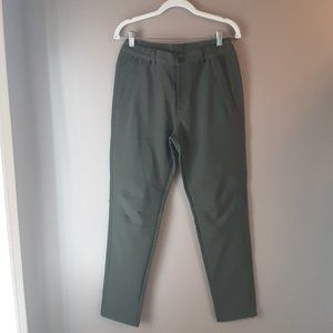 Women's Green New! Fleece-lined Nylon Outdoor Pants Size Small / 28